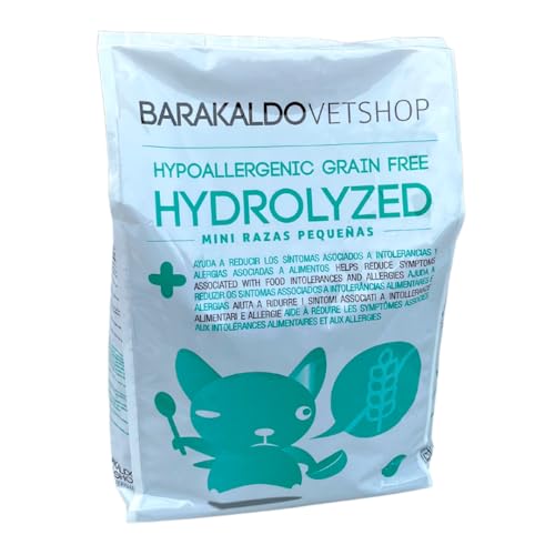 Barakaldo Vet Shop Hydrolyzed Hypoallergenic Grain Free für Hunde, hilft Symptome bei Lebensmittelunverträglichkeiten und Allergien zu lindern, 2 x 9 kg Barakaldo Vet Shop Hydrolyzed Hypoallergenic Grain Free für Hunde, hilft Symptome bei Lebensmittelunverträglichkeiten und Allergien zu lindern, 2 x 9 kg von BARAKALDO VET+SHOP TIENDA VETERINARIA