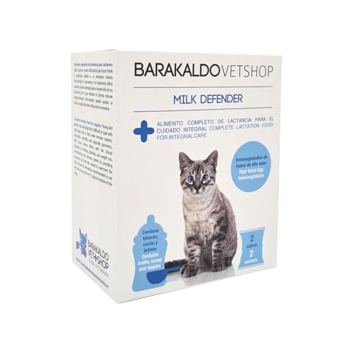 Barakaldo Vet Shop Milk Defender Milch für Katzen, vollständiges Stillfutter für die umfassende Pflege von Welpen, 1 Stück x 140 g Barakaldo Vet Shop Milk Defender Milch für Katzen, vollständiges Stillfutter für die umfassende Pflege von Welpen, 1 Stück x 140 g von BARAKALDO VET+SHOP TIENDA VETERINARIA