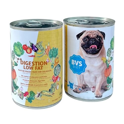 Barakaldo Vet Shop Nassfutter für Hunde, Diet Digestion + Light Truthahn mit Kürbis, komplettes Diätfutter für Hunde mit schlechter Verdauung oder Bauchspeicheldrüseninsuffizienz, 12 Stück x 400 g Barakaldo Vet Shop Nassfutter für Hunde, Diet Digestion + Light Truthahn mit Kürbis, komplettes Diätfutter für Hunde mit schlechter Verdauung oder Bauchspeicheldrüseninsuffizienz, 12 Stück x 400 g von BARAKALDO VET+SHOP TIENDA VETERINARIA