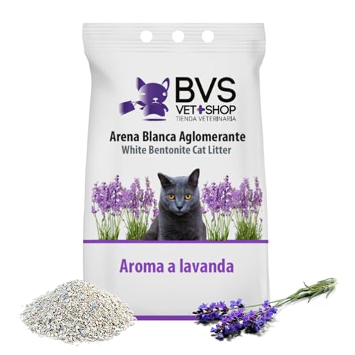 Barakaldo Vet Shop Premium Lavendel-Katzenstreu, absorbiert Feuchtigkeit und Geruch von Katzenkoten, 100 % Bentonit, hohe Geruchskontrolle, 10 kg von BARAKALDO VET+SHOP TIENDA VETERINARIA