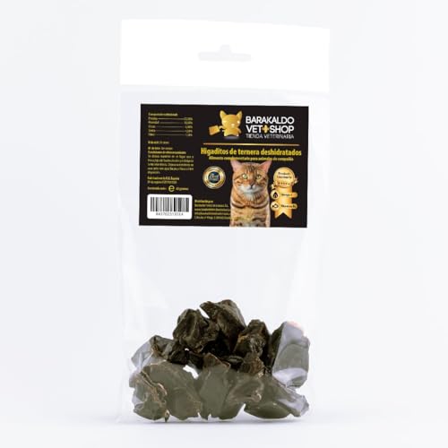 Barakaldo Vet Shop Trockenes Kalbfleisch für Katzen, unterstützt gesunde Zähne und optimale Mundhygiene, 1 Stück x 360 g von BARAKALDO VET+SHOP TIENDA VETERINARIA