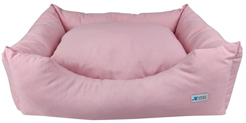 Barakaldo Vet Shop | flauschiges Hundebett in Rosa | erhältlich in 3 Größen | weich, gepolstert, pflegeleicht, Materialien | einfarbig und bedruckt | Größe S – 50 x 38 x 20 cm Barakaldo Vet Shop | flauschiges Hundebett in Rosa | erhältlich in 3 Größen | weich, gepolstert, pflegeleicht, Materialien | einfarbig und bedruckt | Größe S – 50 x 38 x 20 cm von BARAKALDO VET+SHOP TIENDA VETERINARIA