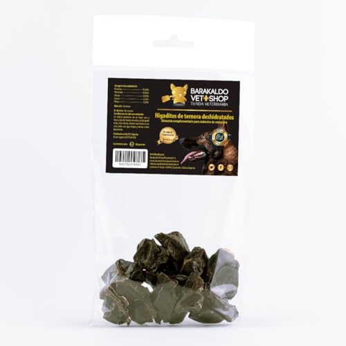 Barakaldo Vet Shop | getrocknete Kalbfleisch-Heigen für Hunde | Natürliches Omega 3 und Omega 6 | 100 % natürlich ohne Konservierungs- und Farbstoffe | 1 Stück x 60 g Barakaldo Vet Shop | getrocknete Kalbfleisch-Heigen für Hunde | Natürliches Omega 3 und Omega 6 | 100 % natürlich ohne Konservierungs- und Farbstoffe | 1 Stück x 60 g von BARAKALDO VET+SHOP TIENDA VETERINARIA