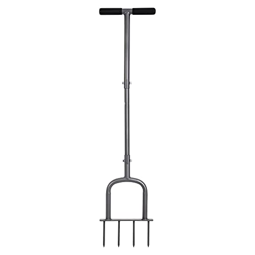 BARAYSTUS Manueller Rasenlüfter Höhenverstellbarer Manueller Rasenlüfter für verdichtete Böden und Rasenflächen Handbelüfter mit 4 Spikes BARAYSTUS Manueller Rasenlüfter Höhenverstellbarer Manueller Rasenlüfter für verdichtete Böden und Rasenflächen Handbelüfter mit 4 Spikes von BARAYSTUS