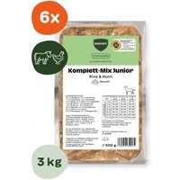 BARFER'S Komplett-Mix Junior Rind & Huhn 6x500 g BARFER'S Komplett-Mix Junior Rind & Huhn 6x500 g von BARFER'S
