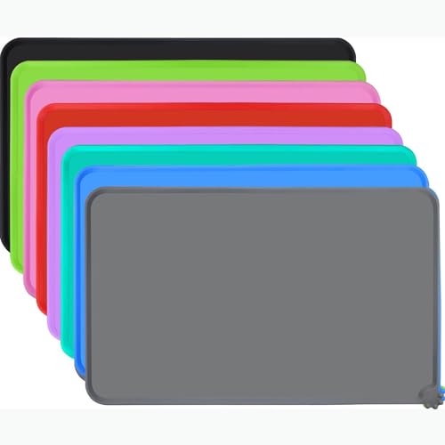 BARGAIN4ALL Futtermatte für Katzen und Hunde, Silikon, wasserdicht, verhindert Verschütten von Futter und Wasser auf den Boden, 47 x 30 cm, Grau BARGAIN4ALL Futtermatte für Katzen und Hunde, Silikon, wasserdicht, verhindert Verschütten von Futter und Wasser auf den Boden, 47 x 30 cm, Grau von BARGAIN4ALL