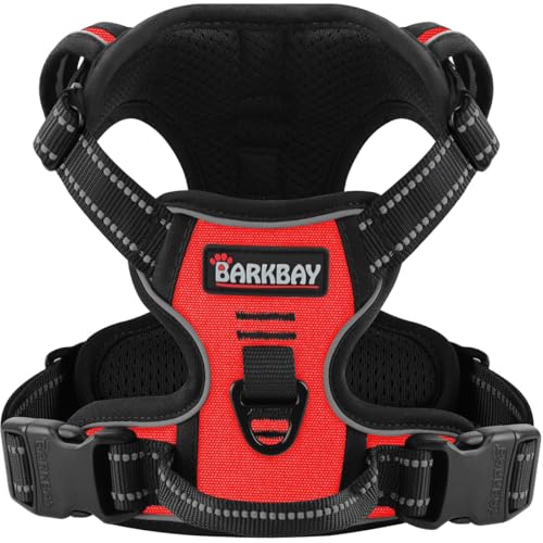 BARKBAY Hundegeschirr gegen Ziehen für kleine Hunde, verstellbar, reflektierend, bequem, kein Würgen, strapazierfähig, perfekt für Outdoor-Training, Spazierengehen, Wandern, stark und langlebig, XS BARKBAY Hundegeschirr gegen Ziehen für kleine Hunde, verstellbar, reflektierend, bequem, kein Würgen, strapazierfähig, perfekt für Outdoor-Training, Spazierengehen, Wandern, stark und langlebig, XS von BARKBAY
