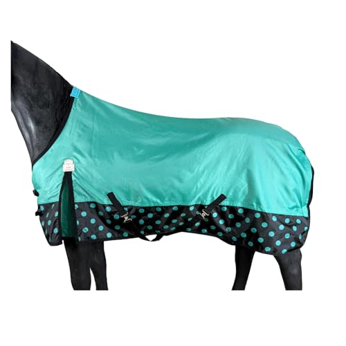 BARN & STABLE 420D atmungsaktives und wasserdichtes Sommerlaken für Pferde mit abnehmbaren Beingurten von BARN & STABLE