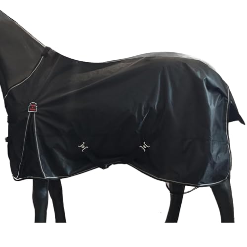 BARN & STABLE 600D Pferdedecke für Pferde, wasserdicht 3000 und atmungsaktiv, 3000, Schwarz, 81 Inch, Polyester BARN & STABLE 600D Pferdedecke für Pferde, wasserdicht 3000 und atmungsaktiv, 3000, Schwarz, 81 Inch, Polyester von BARN & STABLE