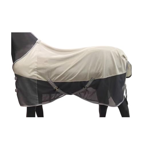 BARN & STABLE Atmungsaktive und UV-schützende, reißfeste Netz-Fliegendecke für Pferde, bequeme Sommer-Bettlaken mit abnehmbaren Netz-Beingurten BARN & STABLE Atmungsaktive und UV-schützende, reißfeste Netz-Fliegendecke für Pferde, bequeme Sommer-Bettlaken mit abnehmbaren Netz-Beingurten von BARN & STABLE