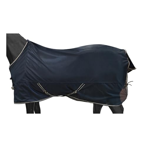 BARN & STABLE Atmungsaktives und reißfestes Fliegendecke für Pferde mit UV-Schutz für Pferde, Sommerdecke, Pferdefliegendecke mit abnehmbaren Netz-Beingurten von BARN & STABLE