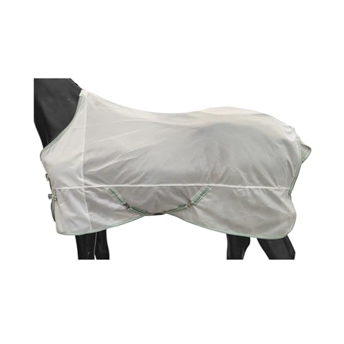 BARN & STABLE Atmungsaktives und reißfestes Fliegendecke für Pferde mit UV-Schutz für Pferde, Sommerdecke, Pferdefliegendecke mit abnehmbaren Web-Beingurten von BARN & STABLE
