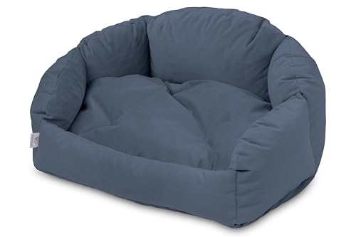 BARRY & LUCY® Hundebett Hundematratze Premium Hundekissen Gesteppt Hundekorb - für kleine und große Hunde - weich und leicht zu reinigen (L 90x75, Pastellblau) von BARRY & LUCY