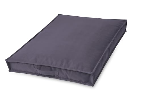 BARRY & LUCY ® Hundebett Grosse Hunde- orthopädisch Hundematte Hundematratze flauschig Haustierbett waschbar L 120x90cm, violett von BARRY & LUCY