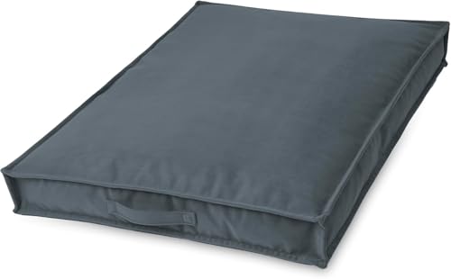 BARRY & LUCY ® Hundebett Grosse Hunde- orthopädisch Hundematte Hundematratze flauschig Haustierbett waschbar S 70x50cm, grau von BARRY & LUCY