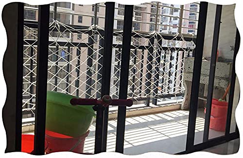 BASHI Antialling Kid Pet Schützendes Polyester-Netz, Multifunktions-Schutznetz für Balkon, Fenster, Treppen, waschbar, belüftetes Haustier-Sicherheitsnetz von BASHI