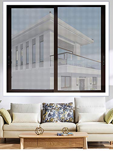 BASHI Fensterschutzgitter, robustes PVC Fiberglas Fenstergitter, praktisches Fenstergitter mit Selbstklebeband, transparentes langlebiges Fensternetz von BASHI