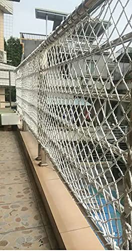 BASHI Langlebiges Katzenschutznetz für Balkon/Fenster/Treppe, einfache Installation, Katzenschutznetz, Anti-Fall Haustier Sicherheit Schutznetz Zaun von BASHI