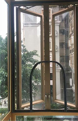 BASHI Transparentes Fenstergitter, Premium PVC Fiberglas Fensternetz, einfache Installation, ohne Bohren Fenstergitter, langlebig waschbar Fensternetz von BASHI