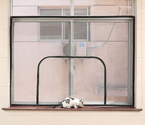 BASHI Universelles Fensternetz aus Aluminiumlegierung, Fensterschutz für Katze, abnehmbar, waschbar, langlebig, hält Käfer/Fliegen/Mücken fern. von BASHI