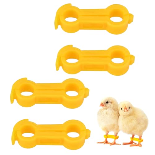 BASTOUR 4 Stück Spreizbein-Humpelbandage Für Küken Kükenbeinbandage Geflügelbeinbänder Küken Beinspange Spreizbein Hüpfer Klammer für Kükenbabys Spreizbeine Hühnerbein Stützband Ausrichtungsklammer von BASTOUR
