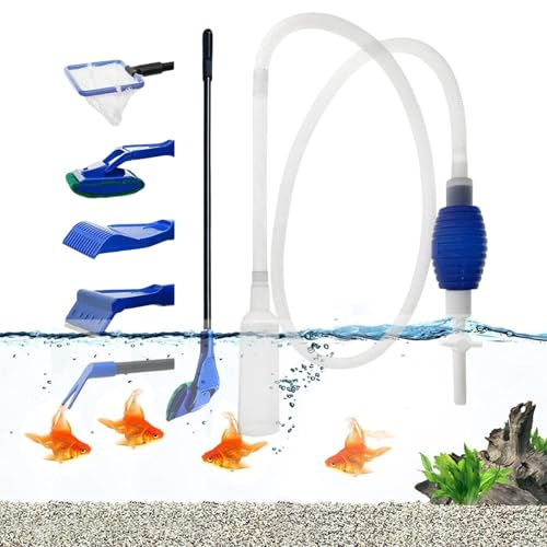Aquarium Reinigungs Set Kiesreiniger für Aquarien Aquarium Reiniger Mulmsauger Aquarium Aquarium Wasserwechsel Siphon und 5 Reinigungswerkzeuge Abnehmbar für Aquarienwasserwechsel Sandfilterreinigung Aquarium Reinigungs Set Kiesreiniger für Aquarien Aquarium Reiniger Mulmsauger Aquarium Aquarium Wasserwechsel Siphon und 5 Reinigungswerkzeuge Abnehmbar für Aquarienwasserwechsel Sandfilterreinigung von BASTOUR