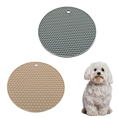 Napfunterlage Hund Katzen, rutschfeste Unterlage für Hundenapf Oder Katzennapf, Silikon Napfunterlage, Futtermatte, Katze Futterunterlage, Hunde Leckmatte, Hundenapf Unterlage, 2 Stück Napfunterlage Hund Katzen, rutschfeste Unterlage für Hundenapf Oder Katzennapf, Silikon Napfunterlage, Futtermatte, Katze Futterunterlage, Hunde Leckmatte, Hundenapf Unterlage, 2 Stück von BASTOUR