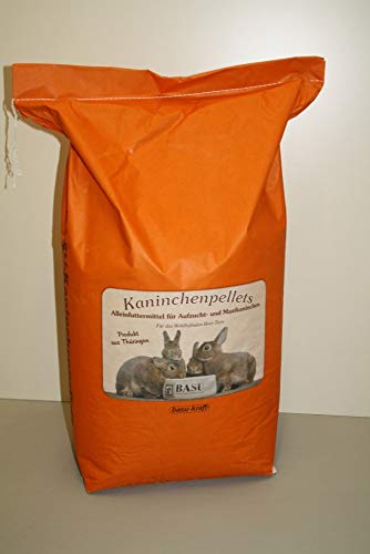 BASU Aufzucht Spezial Nature Kok Kaninchenpellets Kaninchen Futter Pellets mit Pflanzenextrakten gegen Kokzidiose 25 kg von BASU