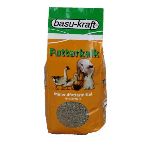 BASU Futterkalk Spezial 2,5 kg - calciumreiches Standard Mineralfutter für alle Kleintiere von BASU