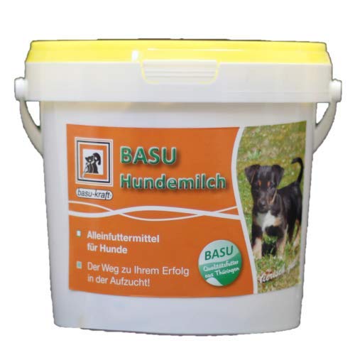 BASU Hundemilch Aufzuchtmilch Hundewelpen Welpen Milchpulver Muttermilch-Ersatz 600 g Eimer von BASU