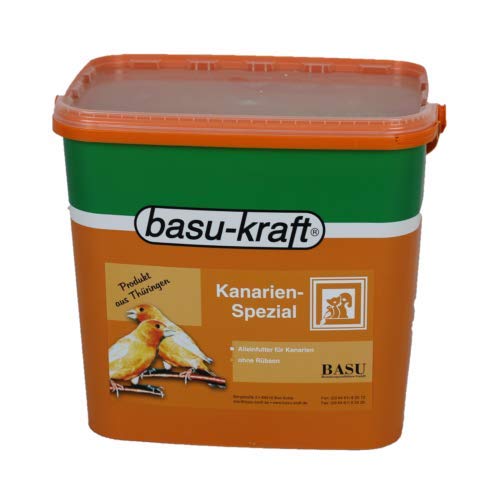 BASU Kanarien Spezial 7 kg im Eimer - Alleinfutter für Kanarienvögel ohne Rübsen - Kanarienvogelfutter - Kanarienfutter von BASU