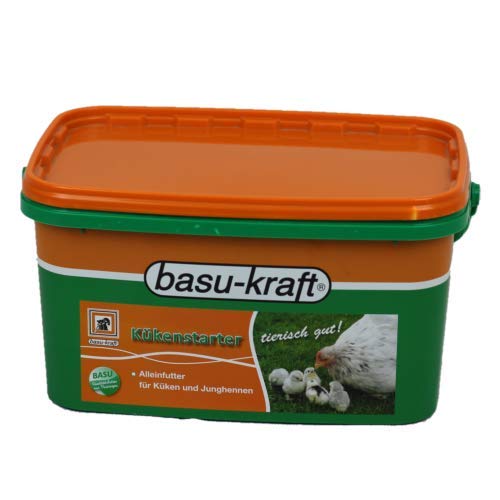 BASU Kükenstarter 3 kg pelletiert - Alleinfuttermittel für Küken ab dem 1. Lebenstag - Geflügel Hühner Küken Futter Kükenmehl Hühnerfutter von BASU