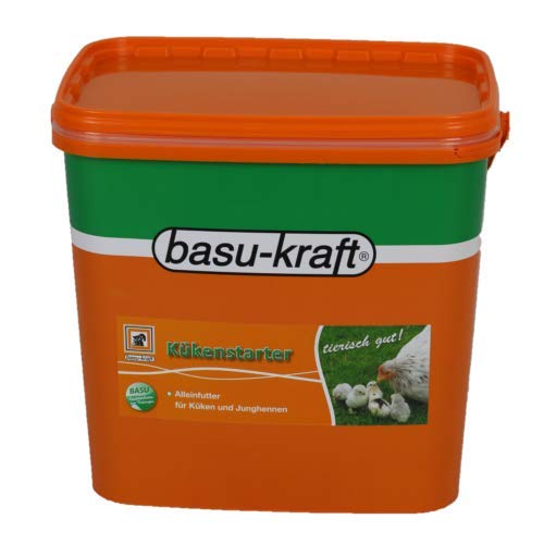 BASU Kükenstarter 7 kg pelletiert - Alleinfuttermittel für Küken ab dem 1. Lebenstag - Geflügel Hühner Küken Futter Kükenmehl Hühnerfutter von BASU