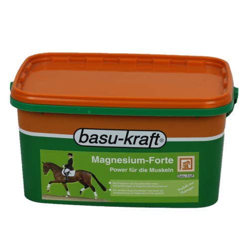 BASU Magnesium Forte 5 kg - Spezialfutter für Hochleistungspferde und arbeitende Pferde von BASU