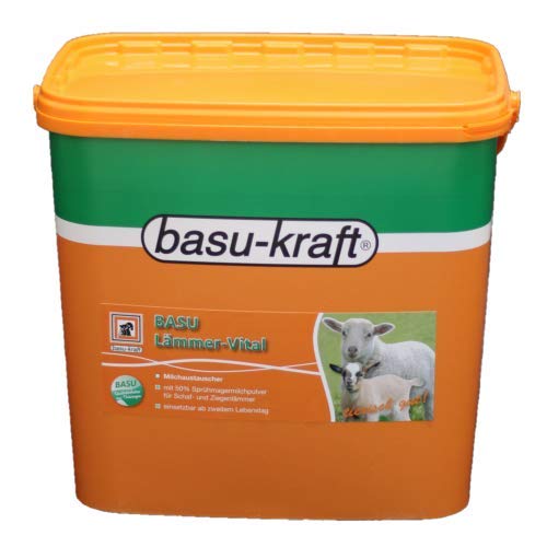 BASU Milchaustauscher für Schaflämmer und Ziegenlämmer 6 kg - mit 50% Magermilchpulver - ab zweitem Lebenstag von BASU