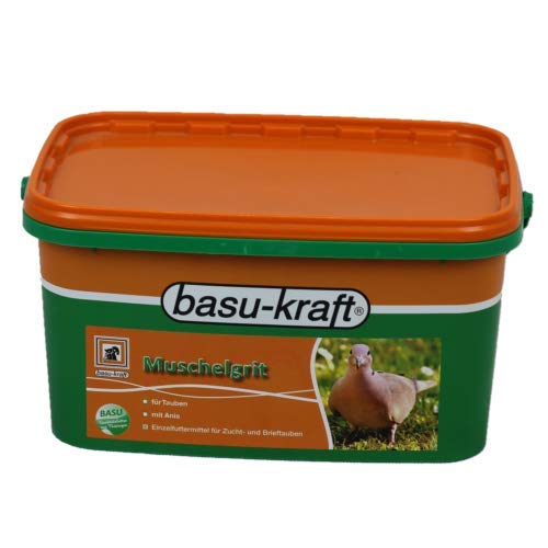 BASU Muschelgrit mit Anis für Tauben 7 kg - Calcium für Zuchttauben und Brieftauben von BASU
