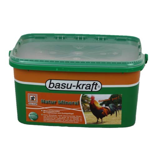 BASU Natur-Mineral 7 kg - Mineralfutter für Geflügel - bedarfsdeckende Mineralstoffversorgung ohne Vitamine von BASU