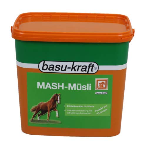 BASU Pferde-MASH Müsli 5 kg - diätisches Zusatzfuttermittel nach traditioneller Rezeptur für alle Pferde und Ponys von BASU