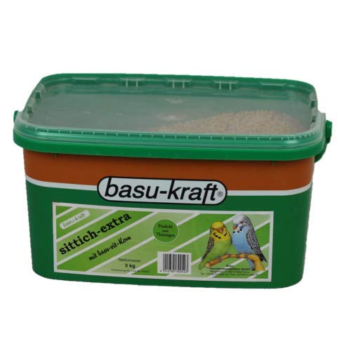 BASU Sittich Extra 3 kg im Eimer - Alleinfutter für Wellensittiche und andere kleine Sittiche BASU Sittich Extra 3 kg im Eimer - Alleinfutter für Wellensittiche und andere kleine Sittiche von BASU