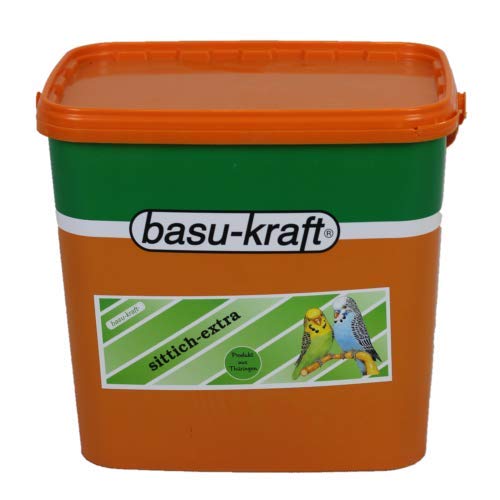 BASU Sittich Extra 7 kg im Eimer - Alleinfutter für Wellensittiche und andere kleine Sittiche von BASU