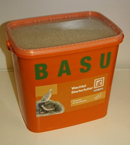 BASU Wachtel-Starterfutter Wachteln Fasane Perlhühner Rebhühner Puten, 7 kg von BASU