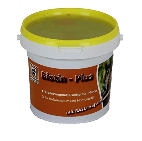 Biotin Plus 700 g - Pelletiertes Ergänzungsfutter mit Mineralstoff-Vitamin-Komplex für Hufwachstum und Hornqualität bei Pferden und Ponys von BASU