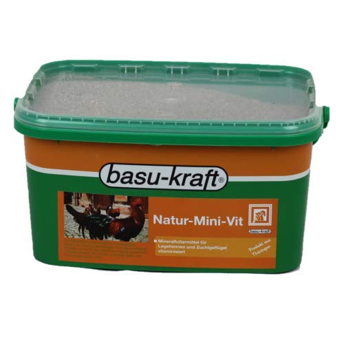 Natur-Mini-VIT - Mineralfutter mit Vitaminen und Spurenelementen für Geflügel 7 kg Tierfutter Mineralien Geflügelfutter von BASU