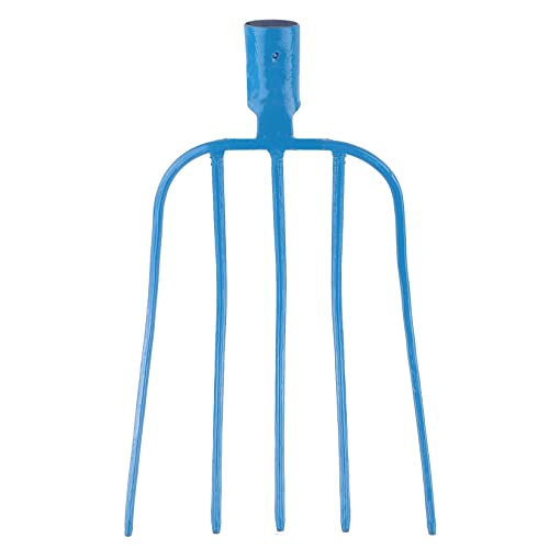 BAUSTER® Heugabel, Gabel für Garten ohne Stiel Forke für Stall, Bauernhof hochwertigem Stahl, Dunggabel, Spatengabel, Robust Mistgabel für den Gärtner und Landwirt, Drahtgabel (5 Zinken) von BAUSTER