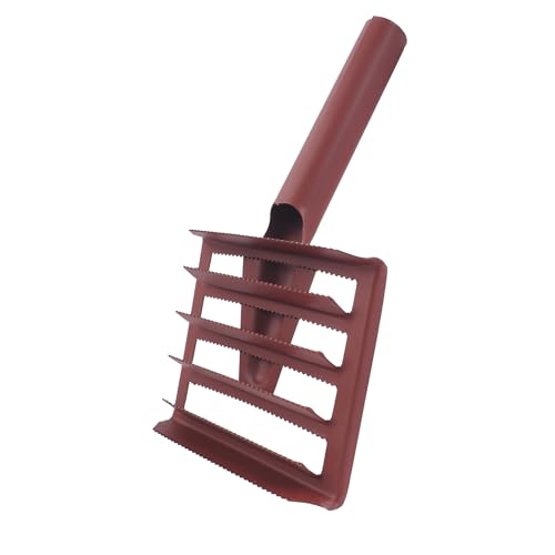 BAUSTER® Pferdestriegel Metall – robuster Striegelkamm mit Griff – Fellbürste für Pferde & Ponys – zur Fellpflege, Haarentfernung & Schmutzbeseitigung im Stall von BAUSTER