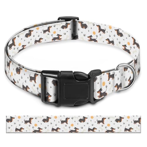 BAYCUFKQ Hundehalsband, niedliches Haustierhalsband, verstellbar für große Hunde, weiche Hundehalsbänder mit Schnellverschluss-Schnalle zum Spazierengehen, Laufen, niedliche Hunde von BAYCUFKQ