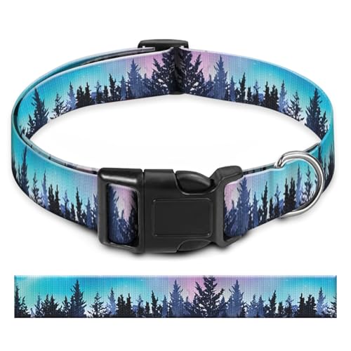BAYCUFKQ Hundehalsband, niedliches Haustierhalsband, verstellbar für mittelgroße Hunde, weiche Hundehalsbänder mit Schnellverschluss-Schnalle zum Spazierengehen, Laufen, Wald Mond BAYCUFKQ Hundehalsband, niedliches Haustierhalsband, verstellbar für mittelgroße Hunde, weiche Hundehalsbänder mit Schnellverschluss-Schnalle zum Spazierengehen, Laufen, Wald Mond von BAYCUFKQ