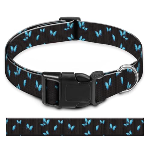 BAYCUFKQ Hundehalsband, niedliches Haustierhalsband, verstellbar für mittelgroße Hunde, weiche Hundehalsbänder mit Schnellverschluss-Schnalle zum Spazierengehen, Laufen, bezaubernde Schmetterlinge BAYCUFKQ Hundehalsband, niedliches Haustierhalsband, verstellbar für mittelgroße Hunde, weiche Hundehalsbänder mit Schnellverschluss-Schnalle zum Spazierengehen, Laufen, bezaubernde Schmetterlinge von BAYCUFKQ