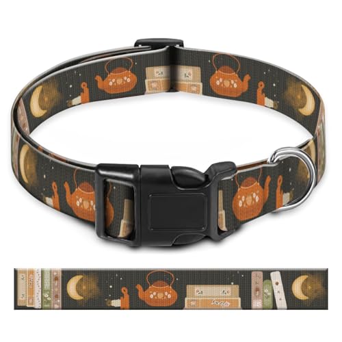 BAYCUFKQ Hundehalsband, niedliches Haustierhalsband, verstellbar für mittelgroße Hunde, weiche Hundehalsbänder mit Schnellverschluss-Schnalle zum Spazierengehen, Laufen, niedliche Bücher BAYCUFKQ Hundehalsband, niedliches Haustierhalsband, verstellbar für mittelgroße Hunde, weiche Hundehalsbänder mit Schnellverschluss-Schnalle zum Spazierengehen, Laufen, niedliche Bücher von BAYCUFKQ
