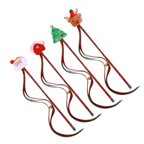 4 Stück Katzen Interaktives Spielzeug Niedliche Quasten Zauberstab Weihnachtsthema Bunte Katzen Spielen Teaser Spielzeug Jagdspielzeug Katzen Zauberstab Ersatz Katzen Zauberstab Spielzeug Für Katzen 4 Stück Katzen Interaktives Spielzeug Niedliche Quasten Zauberstab Weihnachtsthema Bunte Katzen Spielen Teaser Spielzeug Jagdspielzeug Katzen Zauberstab Ersatz Katzen Zauberstab Spielzeug Für Katzen von BAYORE